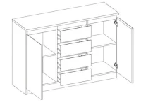 Kummut ARMADIO A1 2D 4S pilt 5