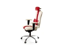 Кресло руководителя ELEGANCE белый-красный pilt 3