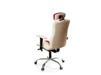 Кресло руководителя ELEGANCE белый-красный pilt 4