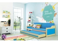 Lastevoodi DAWID männipuit madratsitega pilt 5