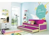 Lastevoodi DAWID männipuit madratsitega pilt 3