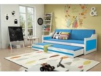 Lastevoodi DAWID valge madratsitega pilt 4