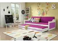 Lastevoodi DAWID valge madratsitega pilt 6