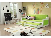 Lastevoodi DAWID valge madratsitega pilt 5