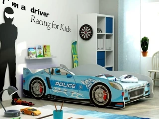 Lastevoodi CARS Police sinine pilt