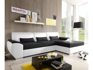 Nurgadiivanvoodi ANTARA SMART valge/must pilt