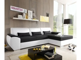 Угловой диван-кровать ANTARA SMART белый/черный