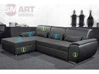 Угловой диван-кровать ANTARA SMART серый pilt 7