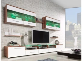 Sektsioon CAMA I valge kõrgläige/ploomipuit