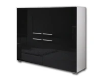 Kummut COMO must kõrgläige/matt valge pilt 2