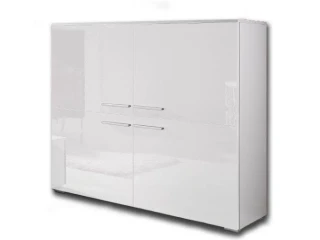 Kummut COMO valge kõrgläige/matt valge pilt