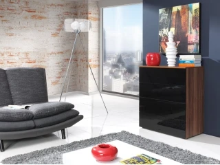 Kummut LIFE must kõrgläige/ploomipuit pilt