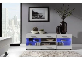 Kummut LOGO I valge kõrgläige/matt valge