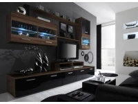 Sektsioon LOGO II must kõrgläige/ploomipuit pilt 2