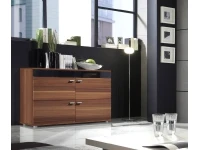 Kummut LOGO II must kõrgläige/ploomipuit pilt 2