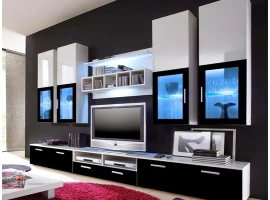 Sektsioon LONDON valge ja must läige/matt valge