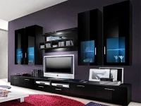 Sektsioon LONDON must läige/matt must pilt 2