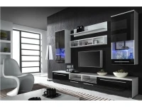 Sektsioon LUNA must kõrgläige/matt valge pilt 2