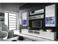 Секция LUNA белый высокий глянец/белый матовый pilt 2