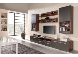 Sektsioon LUNA matt grafiit/ploomipuit