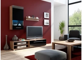 Sektsioon LUXOR must kõrgläige/ploomipuit