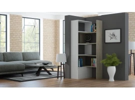 Полка PACO белый матовый/дуб сонома