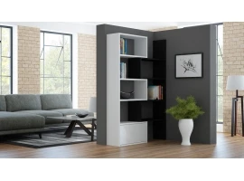 Полка PACO белый матовый/черный матовый