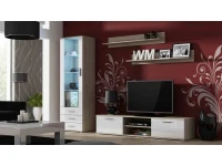 Sektsioon SOHO I valge kõrgläige/tamm sonoma pilt 2