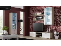 Sektsioon SOHO VI valge kõrgläige/tamm sonoma pilt 2