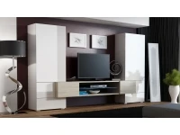 Sektsioon TORI valge kõrgläige ja tamm sonoma/matt valge pilt 2