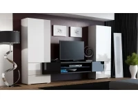 Sektsioon TORI valge ja must kõrgläige/matt valge pilt 2