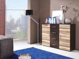 Kummut UNI pähkel baltimore ja wenge/wenge pilt