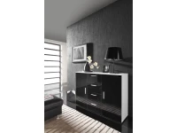 Kummut UNI must kõrgläige/matt valge pilt 2