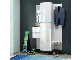 Прихожая LEDOX II белый и белый глянец