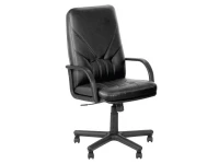 Рабочее кресло MANAGER черная кожа pilt 2