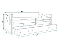 Кровать детская MIKOLAJ графит pilt 4