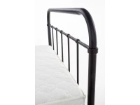 Voodi 120x200 LINDA 120 must pilt 6