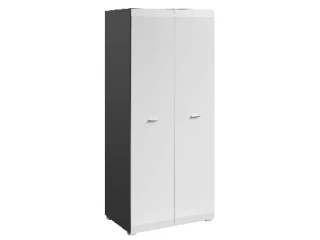 Шкаф для одежды CLIF 2D графит и белый pilt