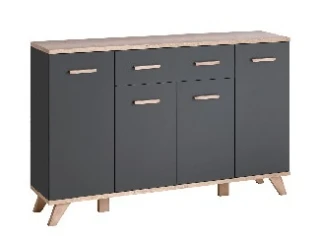 Kummut LEGG 3 4D1S grafiit pilt