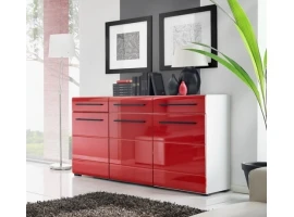 Комод TIMBER 1 красный глянец