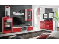 Комод TIMBER 1 красный глянец pilt 4