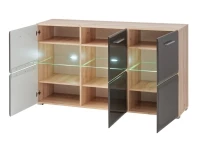 Комод BLADE 2 бук иконик и лава глянец pilt 3