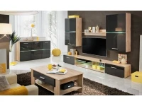 Журнальный стол BLADE 2 бук иконик и лава глянец pilt 3