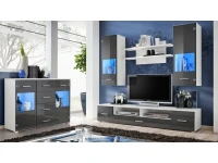 Sektsioon RENO valge ja grafiit laige pilt 2