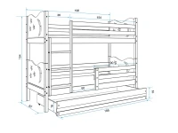 Кровать двухъярусная MIKO BUNK pilt 5