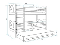 Кровать двухъярусная MIKO 3 pilt 6