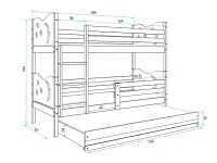 Кровать двухъярусная MIKO 3 pilt 4
