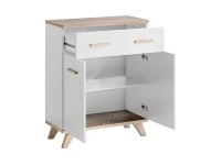 Kummut LEGG 1 2D1S valge pilt 3