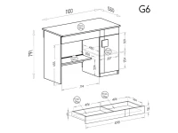 Стол письменный GUMI 06 pilt 4