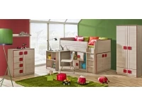 Кровать детская GUMI 15 с письменным столом и комодом pilt 5